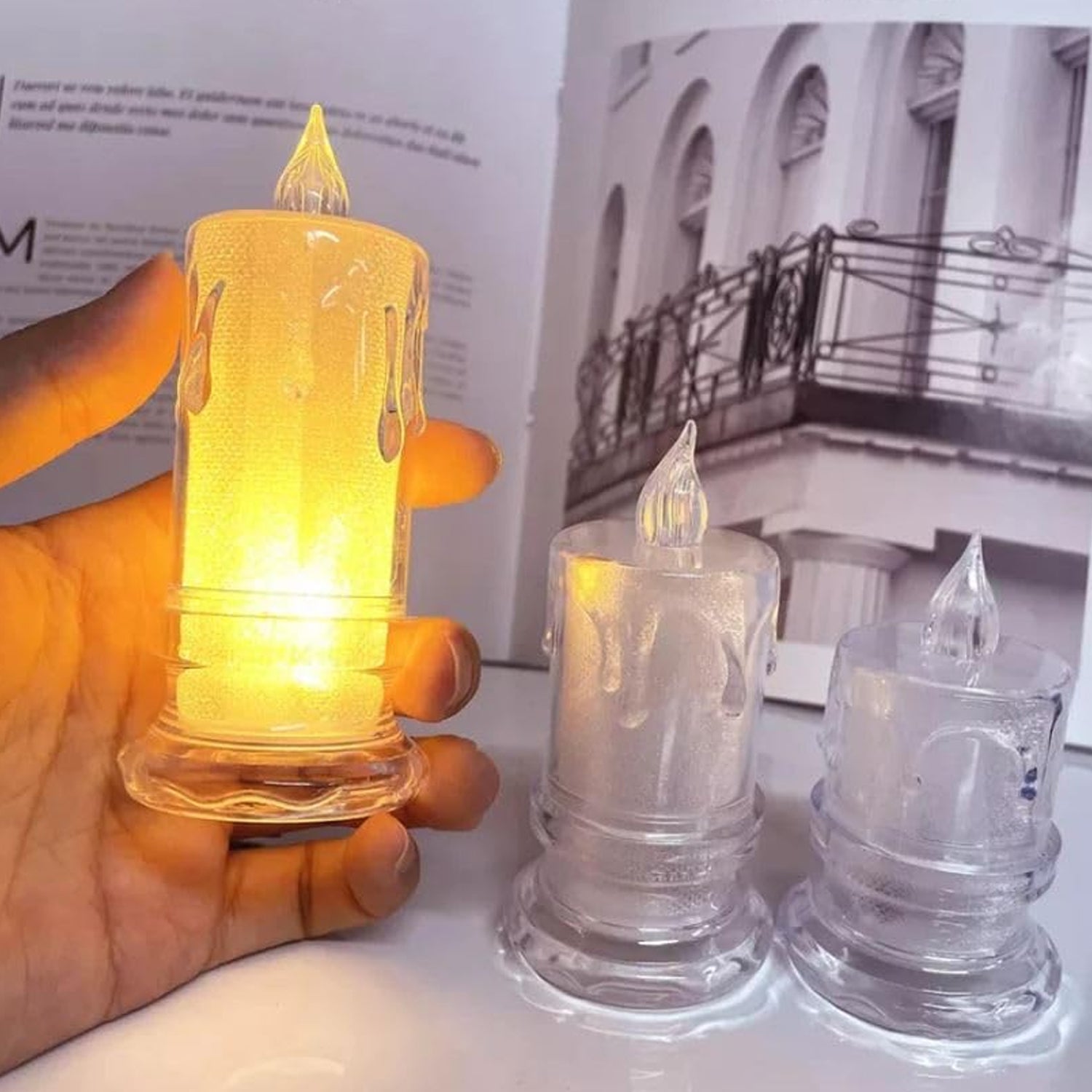 LED Tea Light Candle for Christmas, Festival, Candles (1 Pc) LED Tea Light Candle for Christmas, Festival, Candles (1 Pc)
